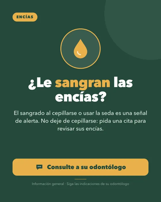 ¿Le sangran las encías?